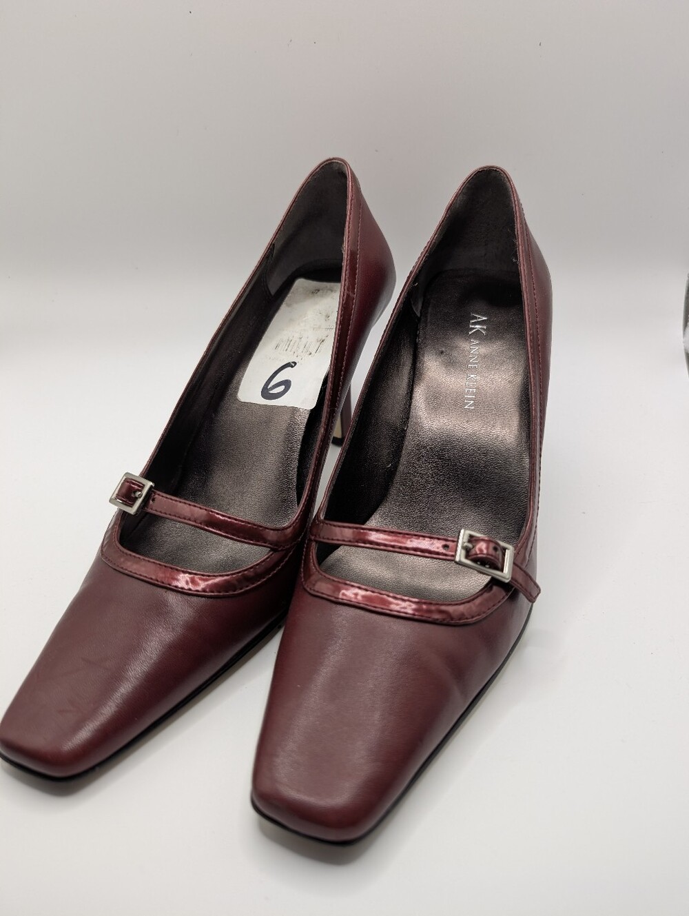 Anne Klein Red Mary Jane Style Pumps - Size 6